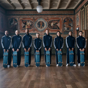 Adidas Originals | POP BECKENBAUER TRACK PANTS  { COLLEGIATE NAVY/CHALK WHITE