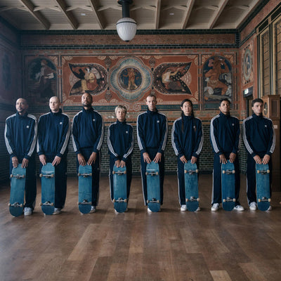 Adidas Originals | POP BECKENBAUER TRACK PANTS  { COLLEGIATE NAVY/CHALK WHITE