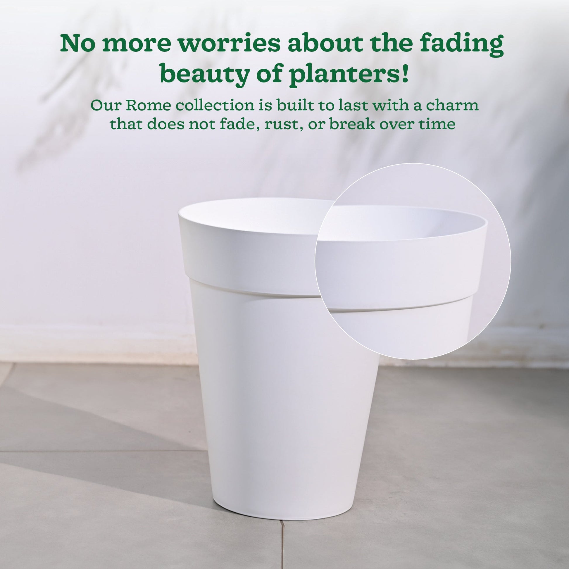 Roma Plastic Planter