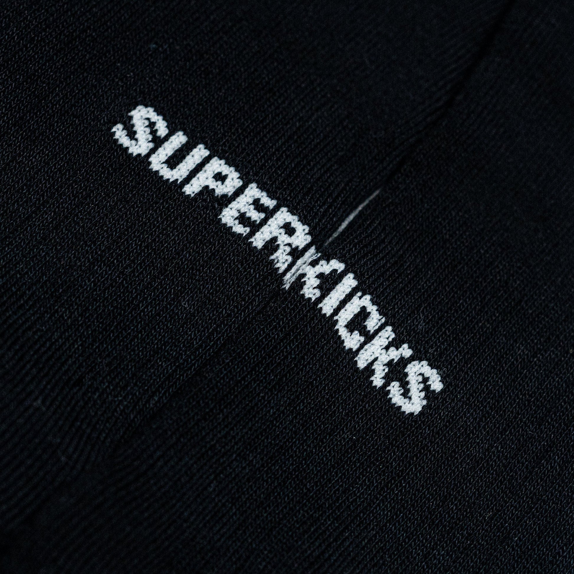 Superkicks | CREW SOCKS  { BLACK/BLACK/BLACK