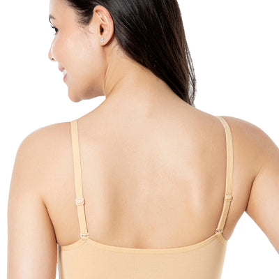 Solid Non Padded Non-Wired Cami Bra - Hazelnut