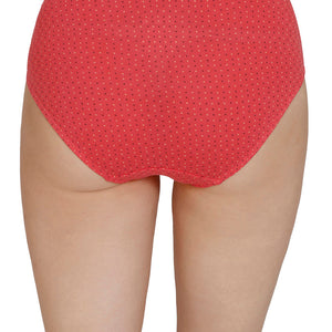 Inner Elastic Print Mid Rise Hipster Panties (Pack of 3)