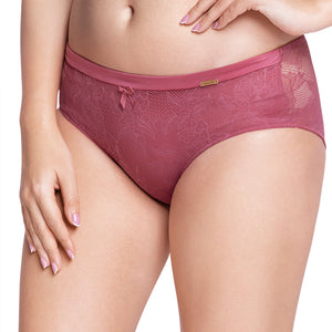 Lace Low Rise Seamed Hipster Panty - Malaga