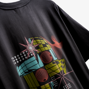 Superkicks | SPACEMAN DISCO T-SHIRT  { ASPHALT