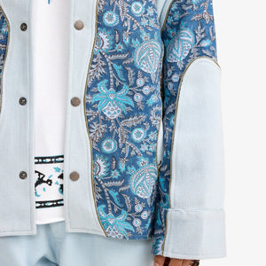 F A R A K | CLOSURE HANDMADE JACKET { BLUE/BLUE