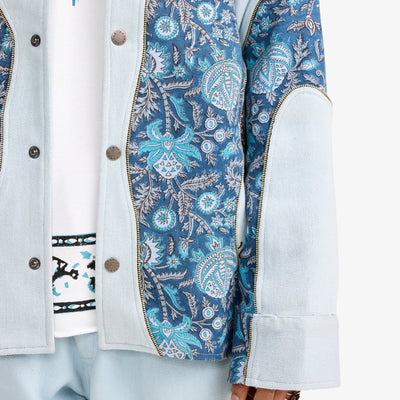 F A R A K | CLOSURE HANDMADE JACKET { BLUE/BLUE