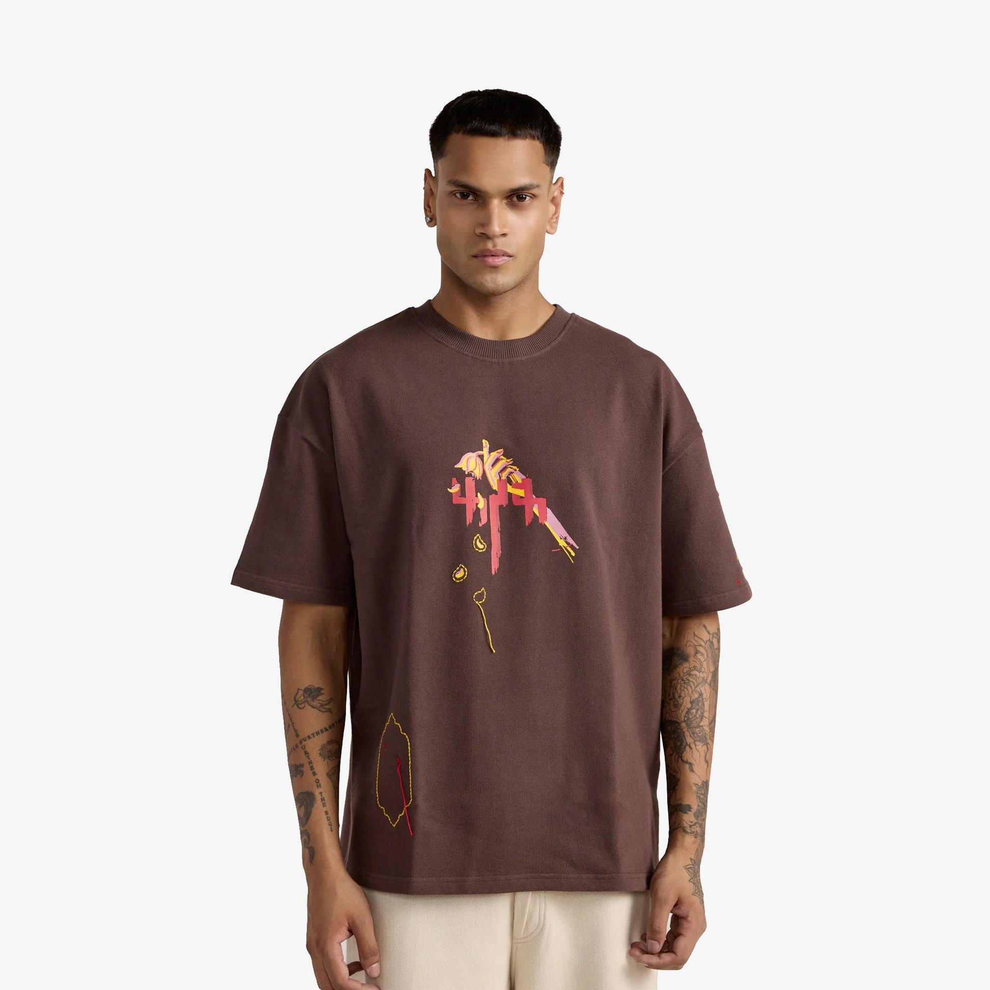 F A R A K | MEHBOOB' TEE { BROWN