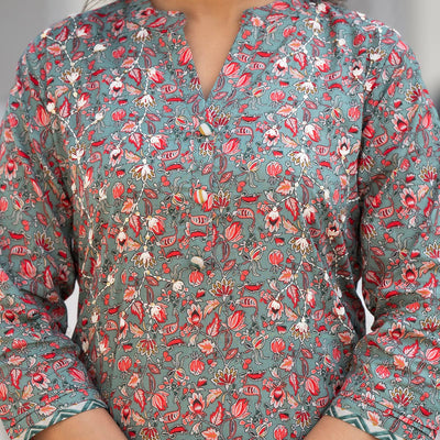 green-floral-printed-pure-cotton-straight-salwar-suit