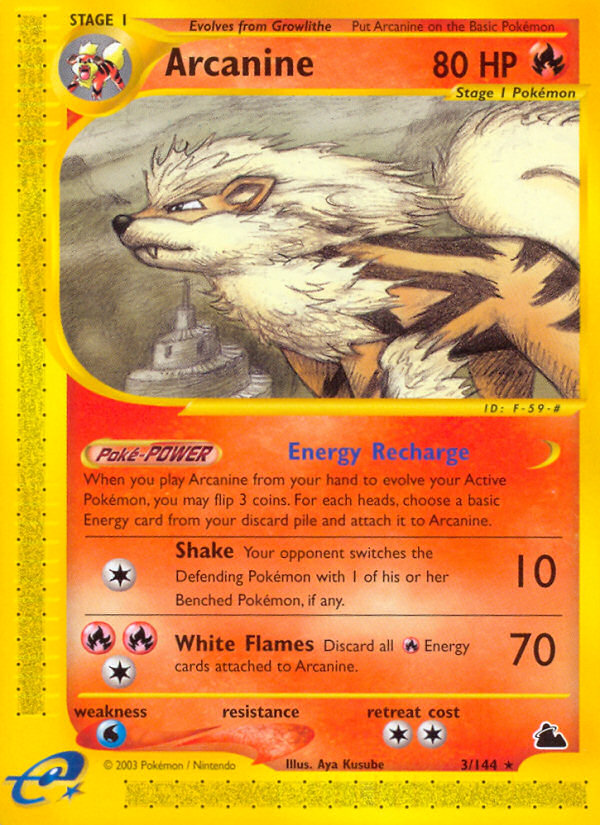 Arcanine - 3/144 - Rare