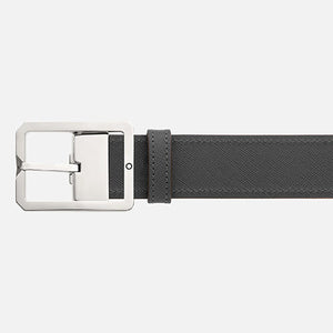 Mont Blanc, Tan/Grey 35 mm reversible leather belt
