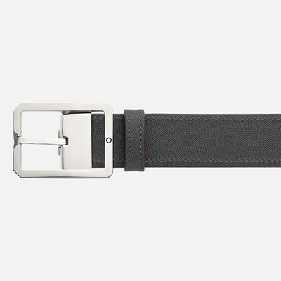 Mont Blanc, Tan/Grey 35 mm reversible leather belt