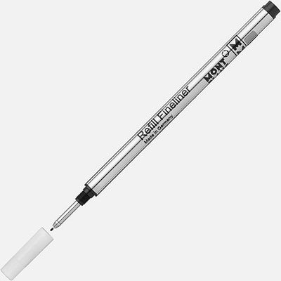 Montblanc 2 Fineliner Refills Medium, Mystery Black