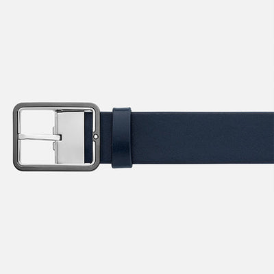 Mont Blanc, Blue/grey 35 mm reversible leather belt