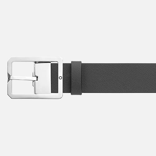 Mont Blanc, Brown/Grey 35 mm reversible leather belt