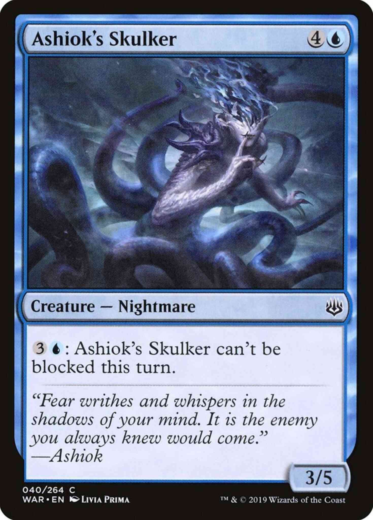Ashiok's Skulker [40] [War of the Spark] [Non-Foil]