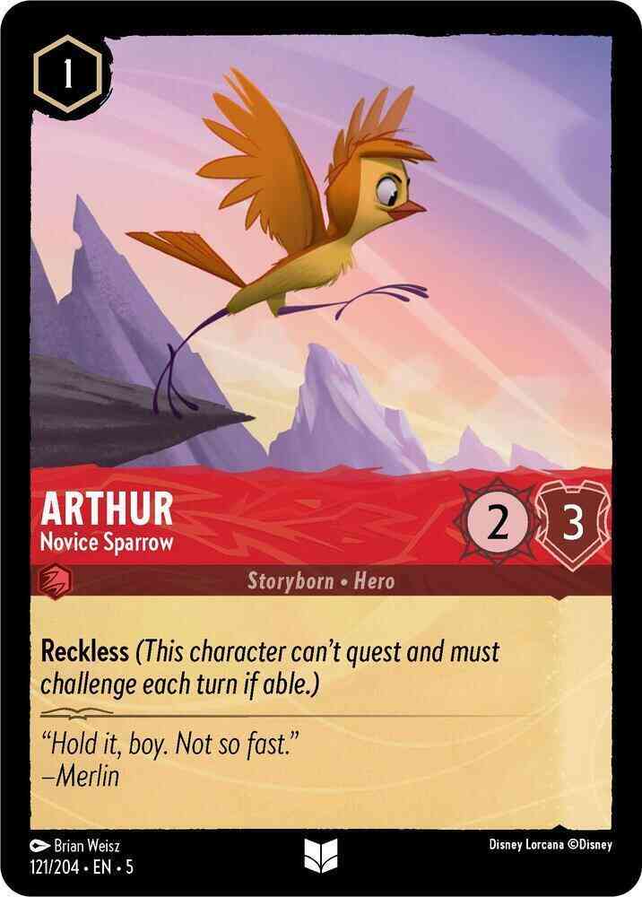 Arthur - Novice Sparrow - 121/204 [Shimmering Skies] [Non-Foil]