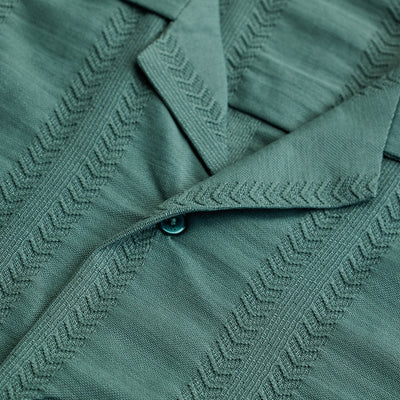 Green Cuban Box Fit Shirt