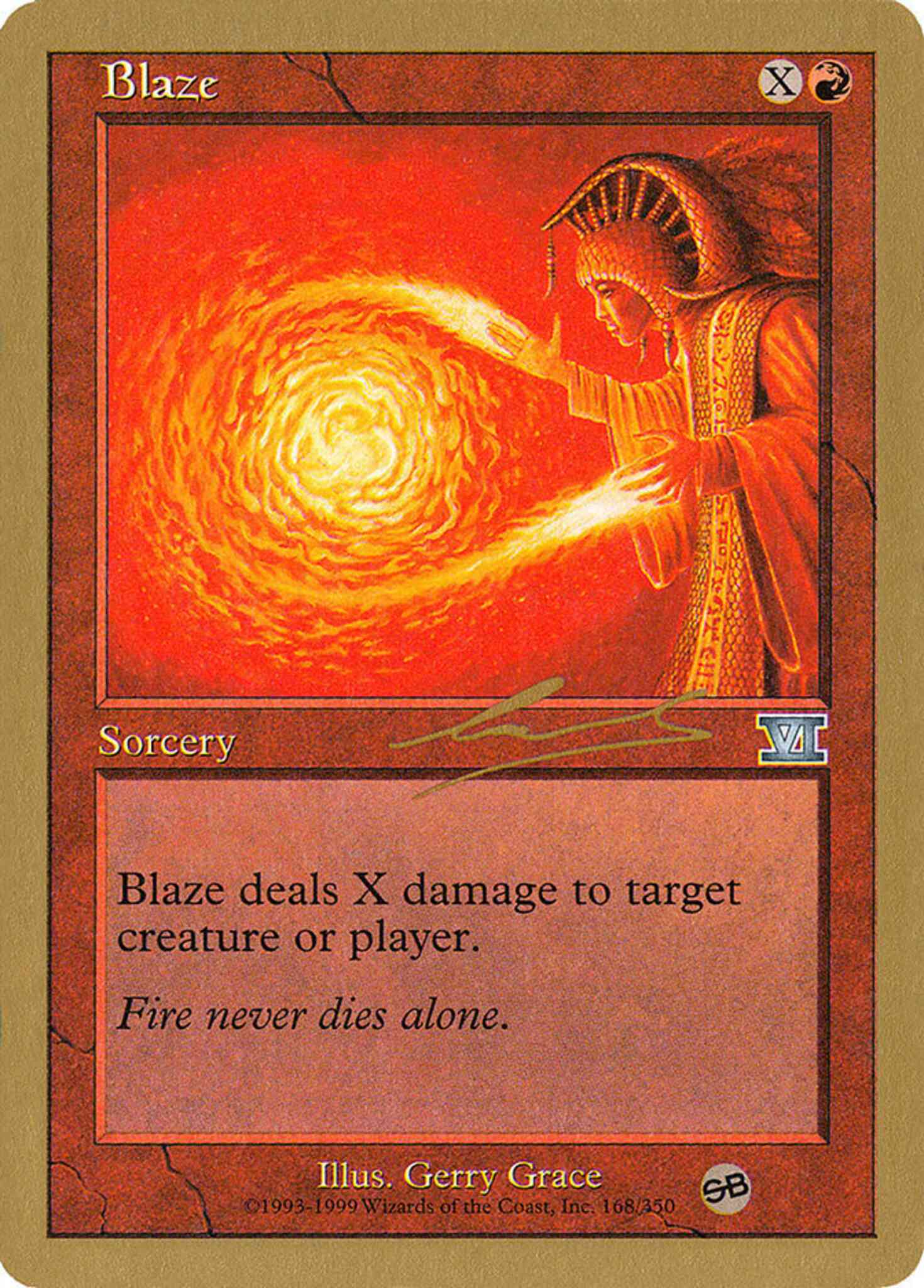 Blaze [nl168sb] [World Championship Decks 2000] [Non-Foil]