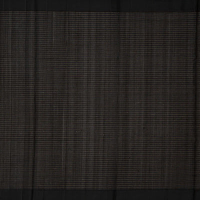 Yellow Handloom Kora Silk Saree With Checks & Black Border