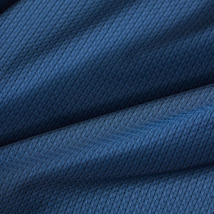 Dark Blue Textured Polo T-Shirt