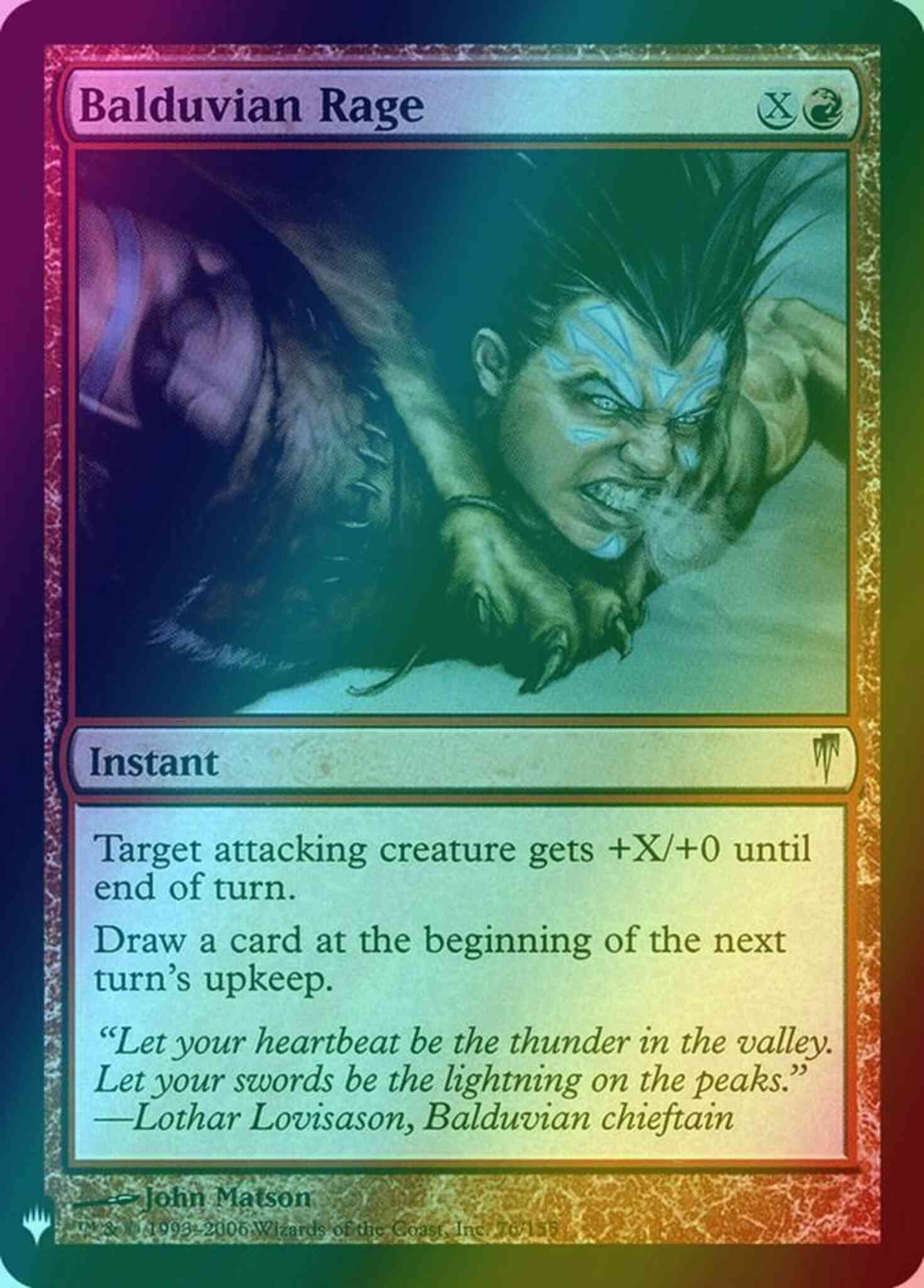 Balduvian Rage [CSP-76] [The List] [Foil]
