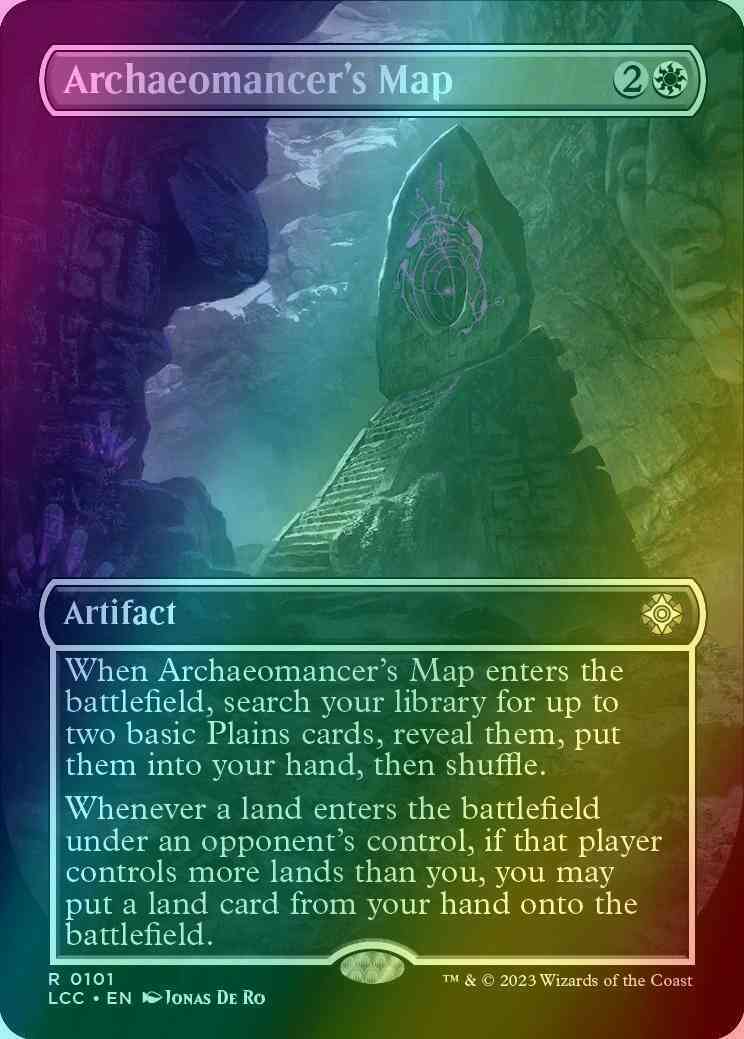 Archaeomancer's Map [101] [Borderless] [The Lost Caverns of Ixalan: Commander] [Foil]
