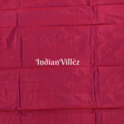 Red Violet Dual Tone Floral Katan Silk Banarasi Saree
