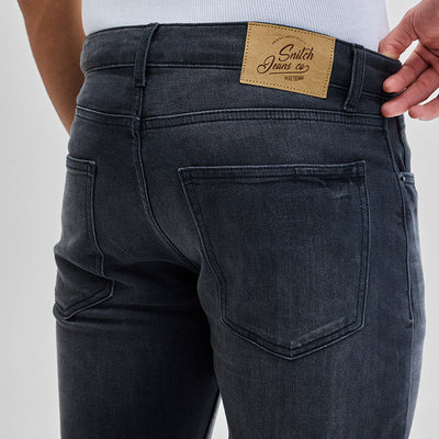 Grey Tapered Fit Jeans