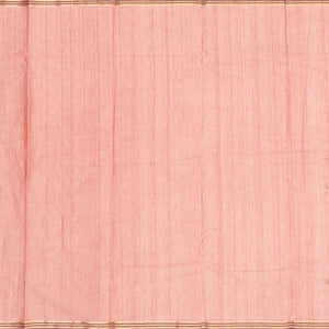 Dusty Pink Handloom Kanchi Cotton Saree With Annam Chakaram Motifs