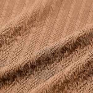 Light Brown Textured Cuban T-Shirt