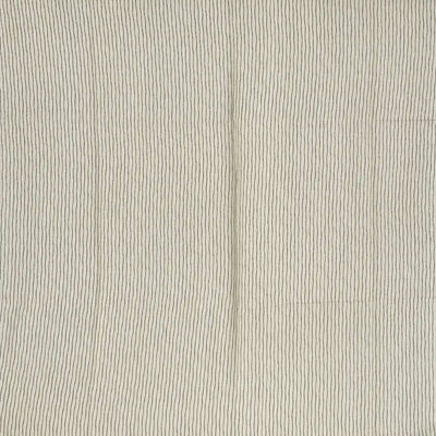 Black Handloom Tussar Silk Saree With Printed Leafy Motifs