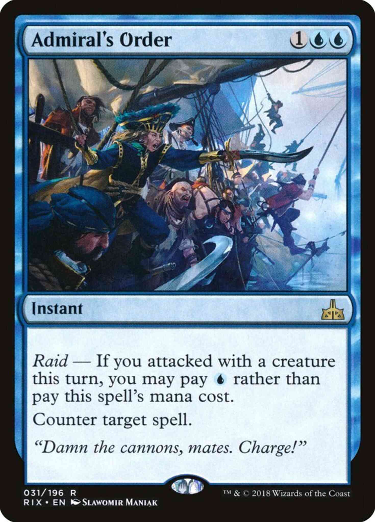 Admiral's Order [31] [Rivals of Ixalan] [Non-Foil]