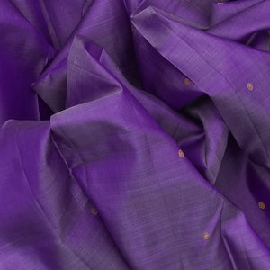 Lavender Silk Saree With Buttas & Purple Border