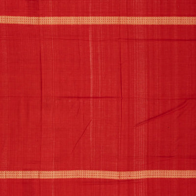 Purple Handwoven Orissa Cotton Saree With Tie & Dye Tribal Motifs