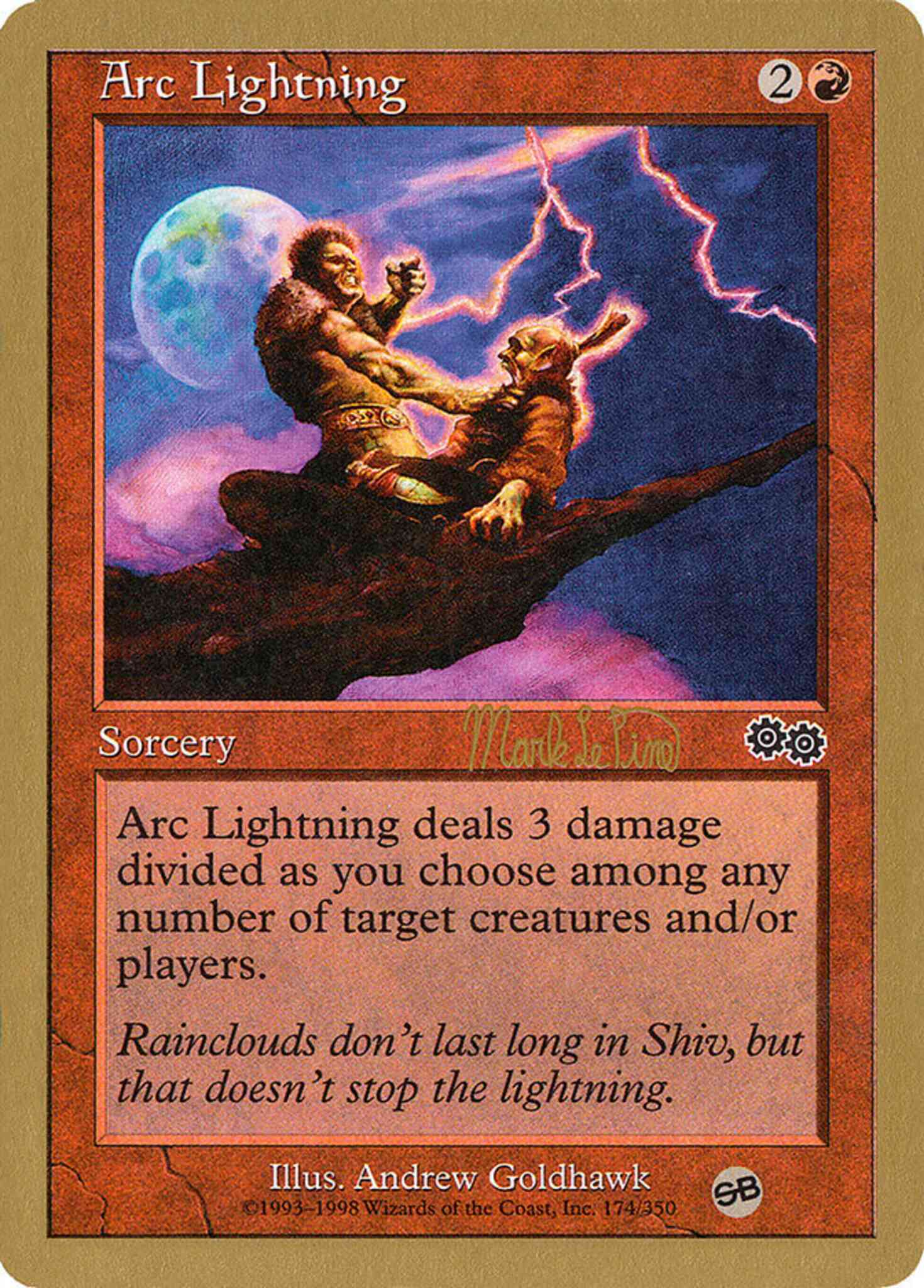 Arc Lightning [mlp174sb] [Sideboard] [World Championship Decks 1999] [Non-Foil]