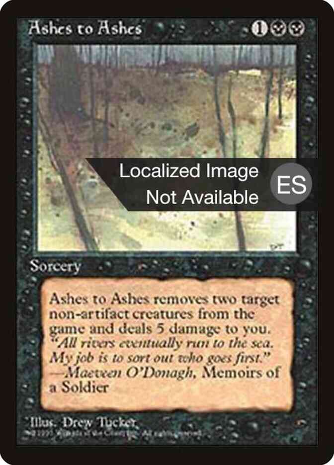 Ashes to Ashes - Spanish [119] [Fourth Edition Black Border: Spanish] [Non-Foil]