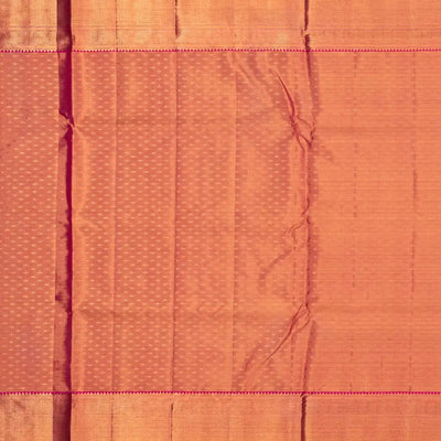 Beige Handloom Kanchipuram Tissue Silk Saree With Meenakari Floral Motifs