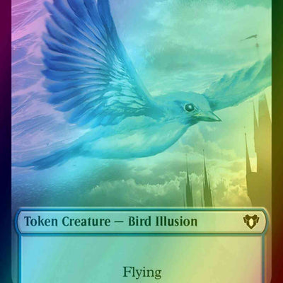 Bird Illusion Token (11) // Treasure Token (48) [Commander Masters: Tokens] [Foil]