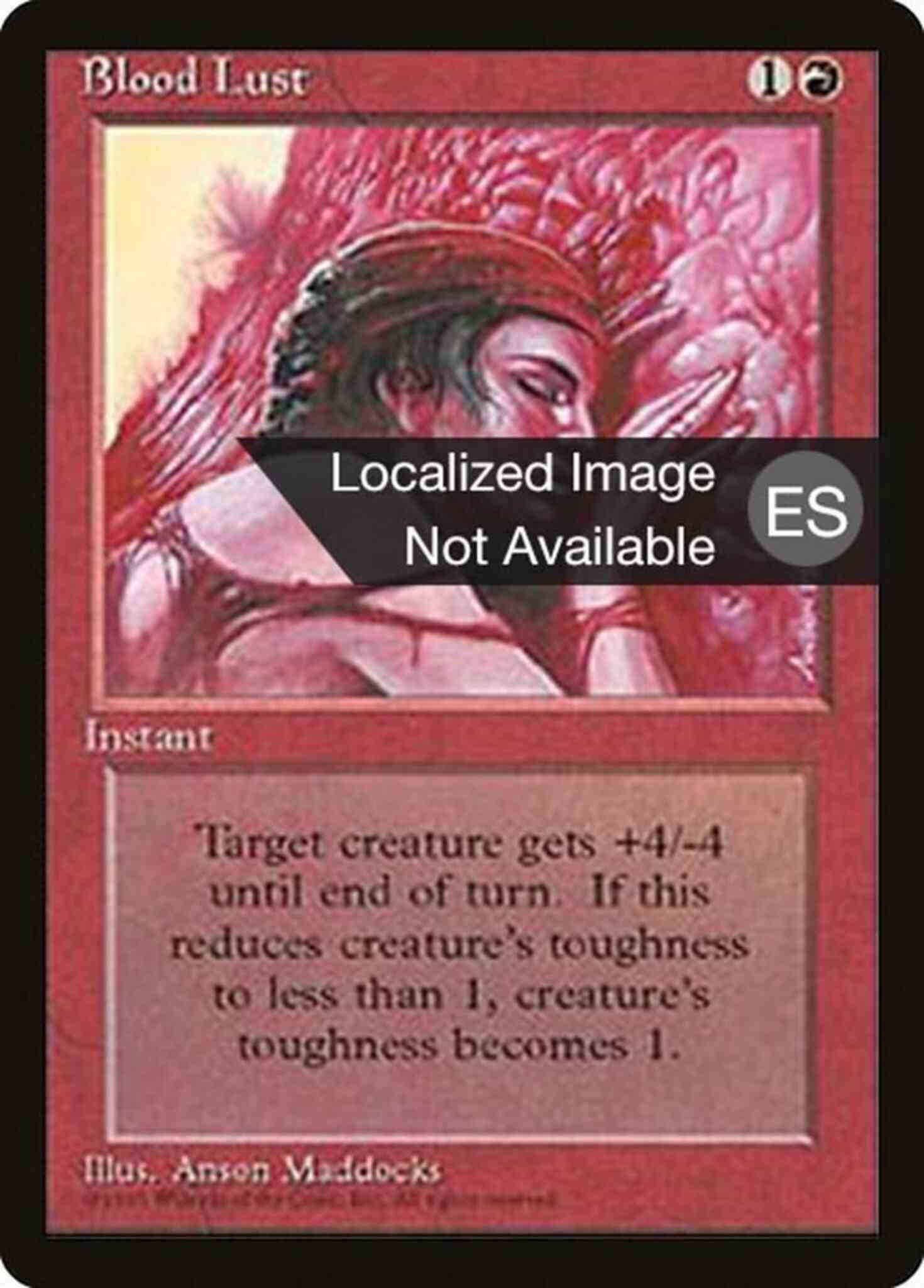 Blood Lust - Spanish [178] [Fourth Edition Black Border: Spanish] [Non-Foil]