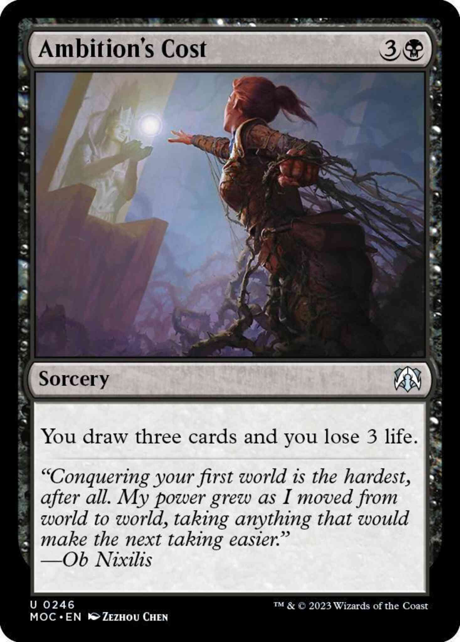 Ambition's Cost [246] [March of the Machine: Commander] [Non-Foil]