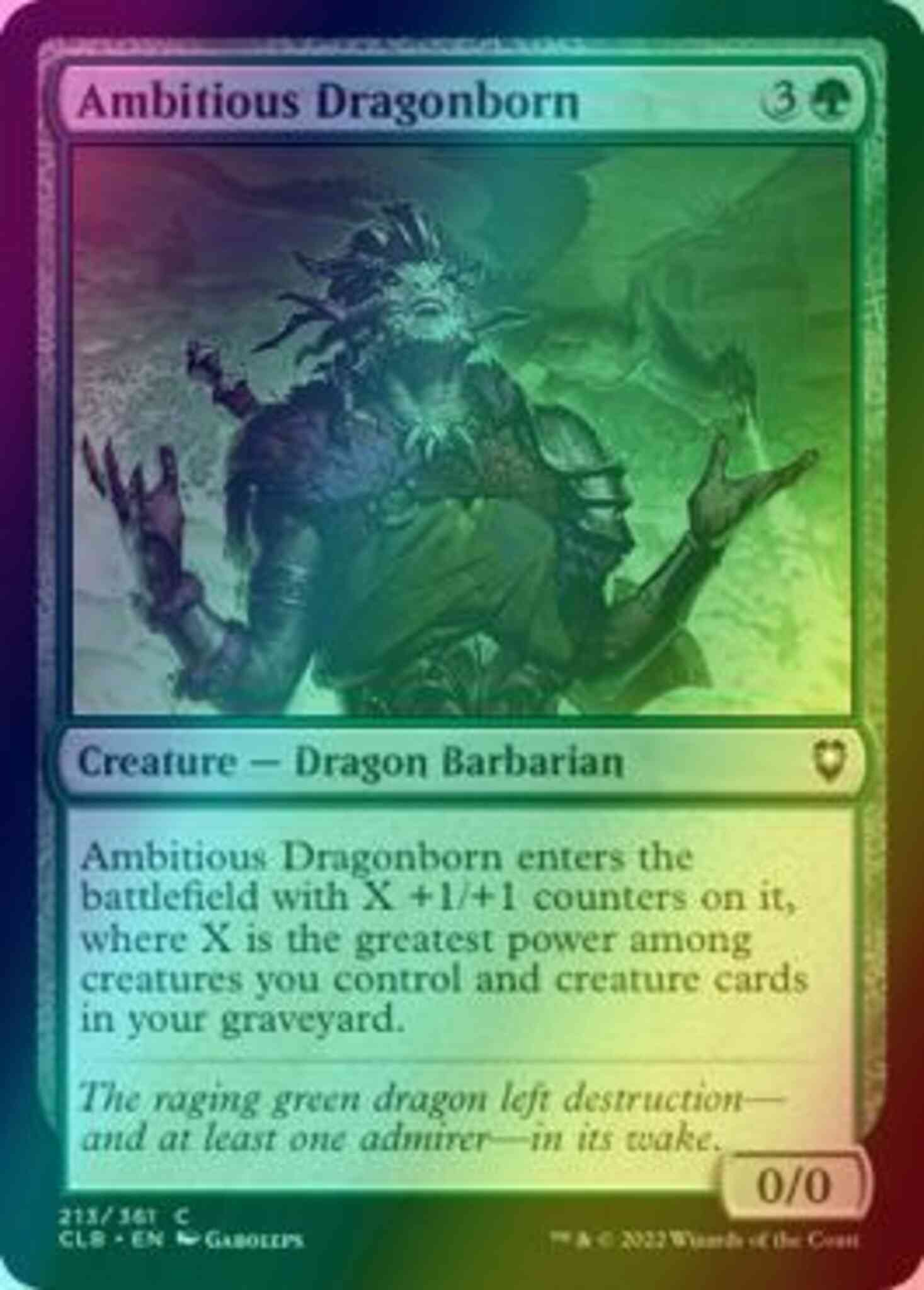 Ambitious Dragonborn [213] [Commander Legends: Battle for Baldur's Gate] [Foil]