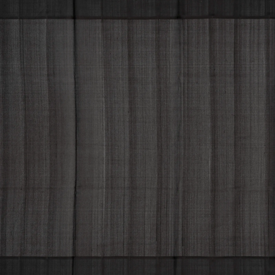 Pista Green Handloom Kora Silk Saree With Stripes & Black Border