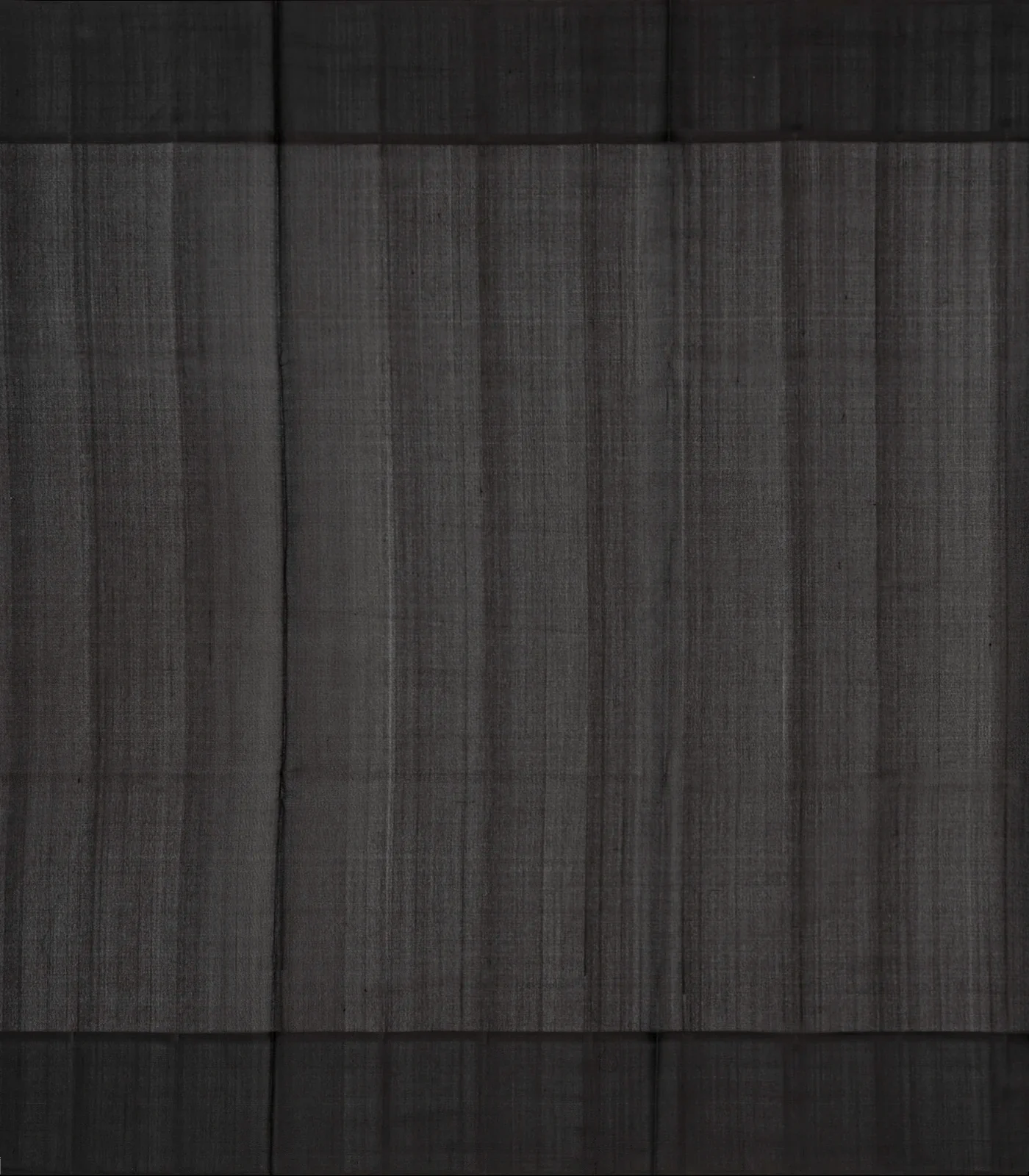 Pista Green Handloom Kora Silk Saree With Stripes & Black Border