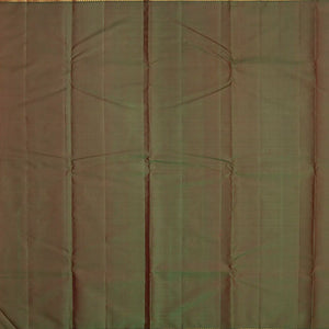 Maroon Handloom Kanchipuram Silk Saree With Pink Border