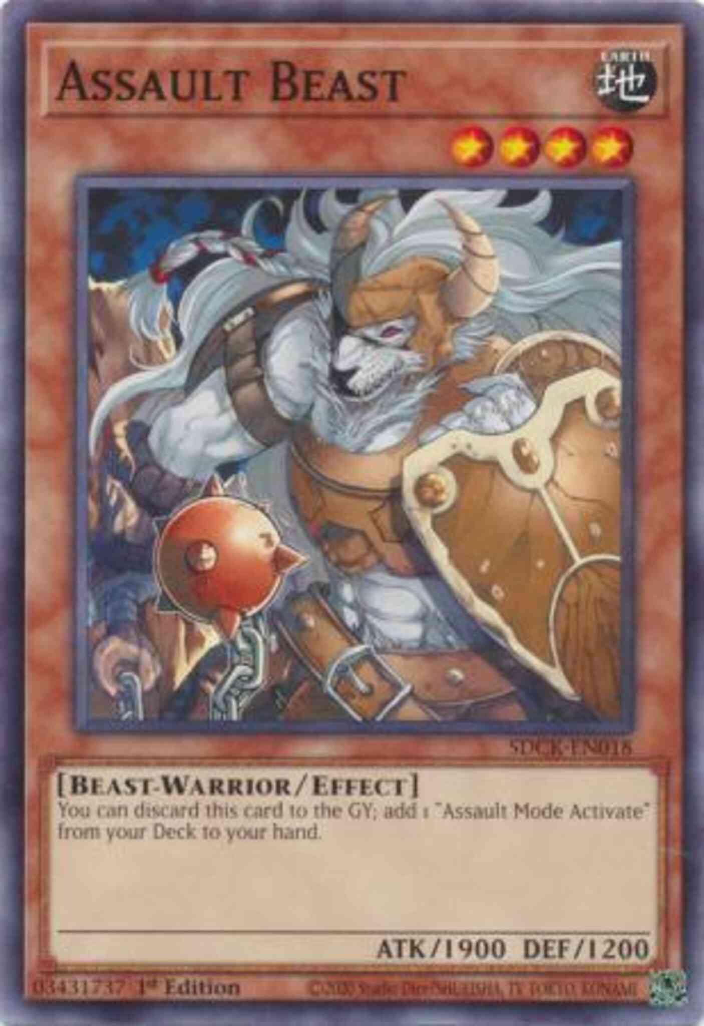 Assault Beast - SDCK-EN018 - Common - 1st Edition
