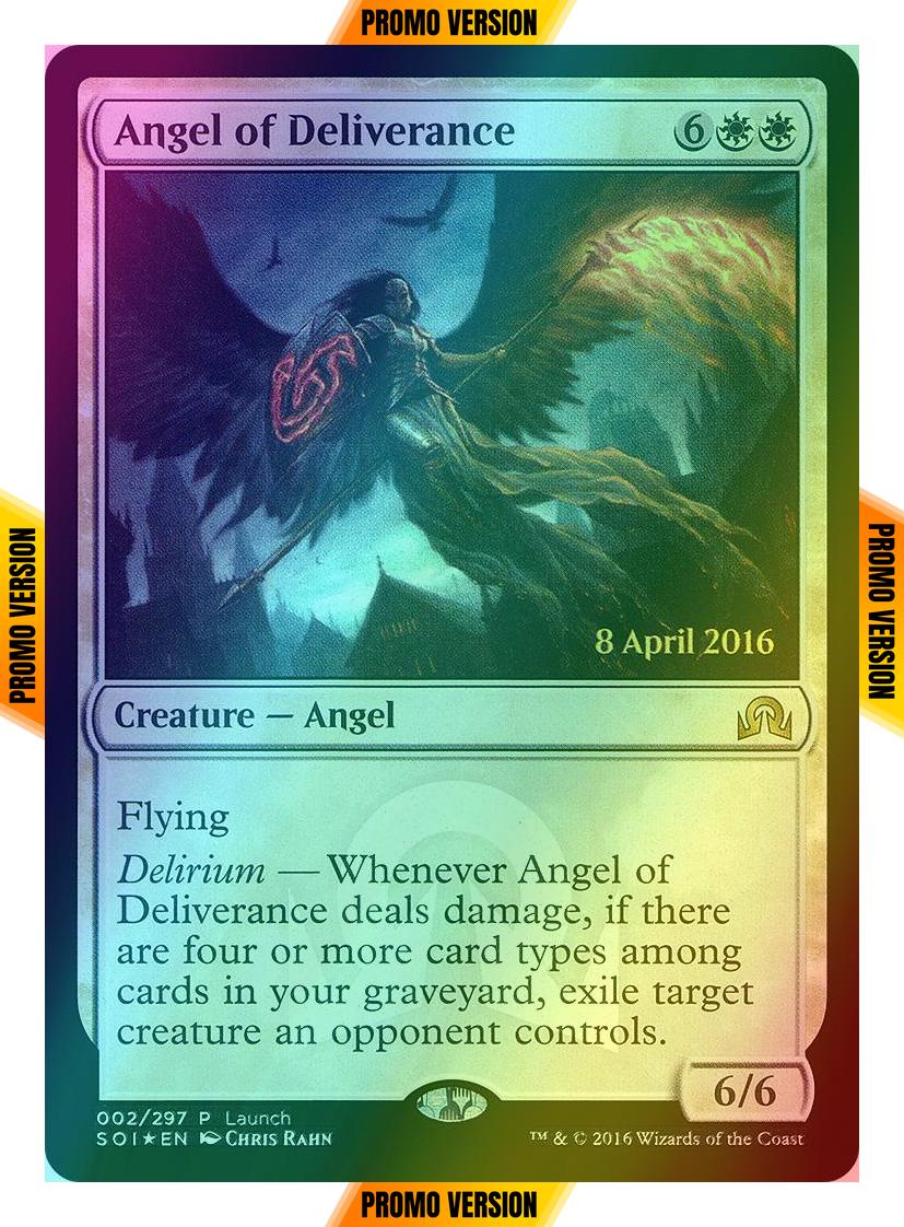 Angel of Deliverance [2] [Launch] [Shadows over Innistrad Promos] [Foil]