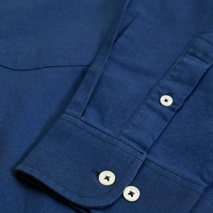 Dark Blue Button Down Regular Fit Shirt