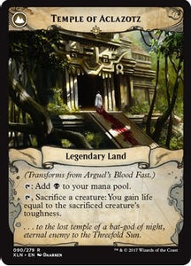 Arguel's Blood Fast // Temple of Aclazotz [90] [Ixalan] [Non-Foil]
