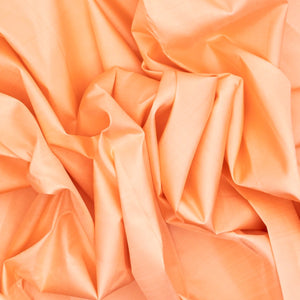 Light Peach Handloom Korvai Kanchipuram Silk Saree With Contrast Border