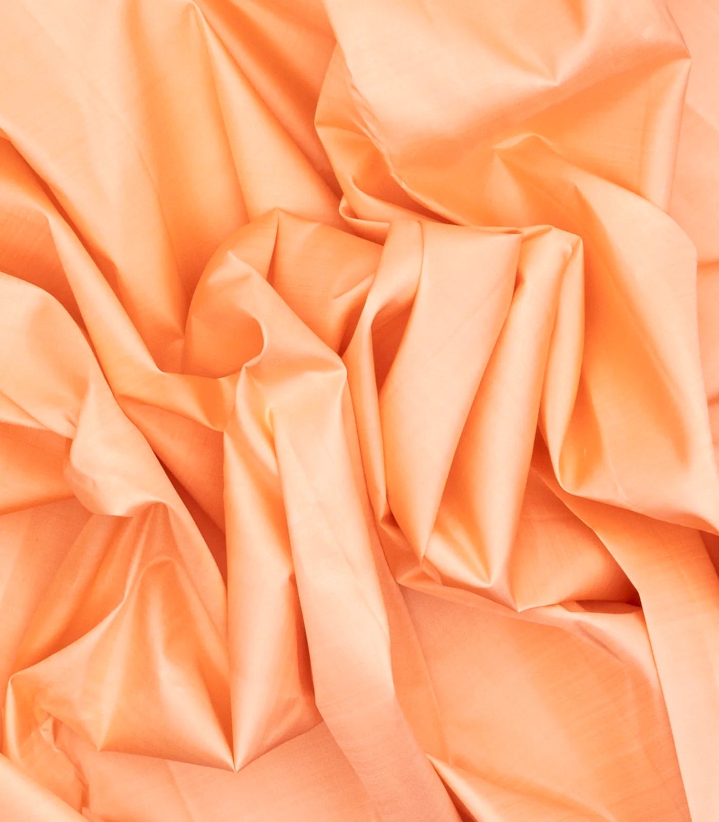 Light Peach Handloom Korvai Kanchipuram Silk Saree With Contrast Border